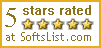 Five Stars From SoftList.com